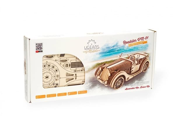 3D Træpuslespil Roadster VM-01 uGEARS