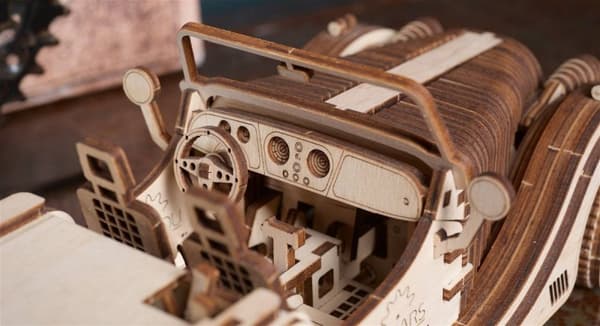 3D Træpuslespil Roadster VM-01 uGEARS