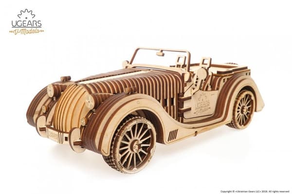 3D Træpuslespil Roadster VM-01 uGEARS