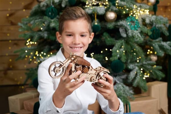 3D Træpuslespil Motorcykel VM-02 uGEARS