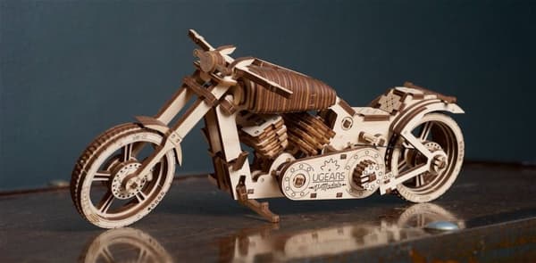 3D Træpuslespil Motorcykel VM-02 uGEARS