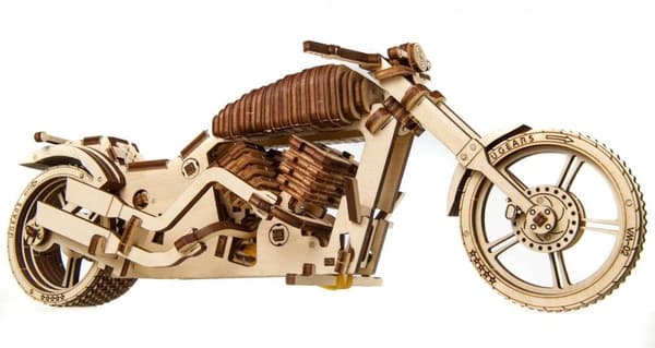 3D Træpuslespil Motorcykel VM-02 uGEARS