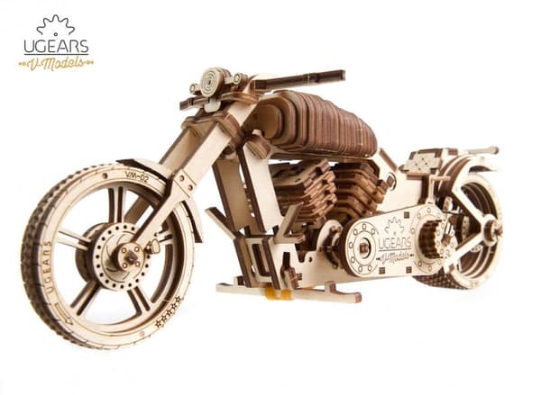 3D Træpuslespil Motorcykel VM-02 uGEARS