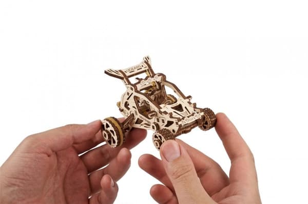 3D Træpuslespil Ørken Mini Buggy uGEARS