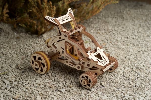 3D Træpuslespil Ørken Mini Buggy uGEARS