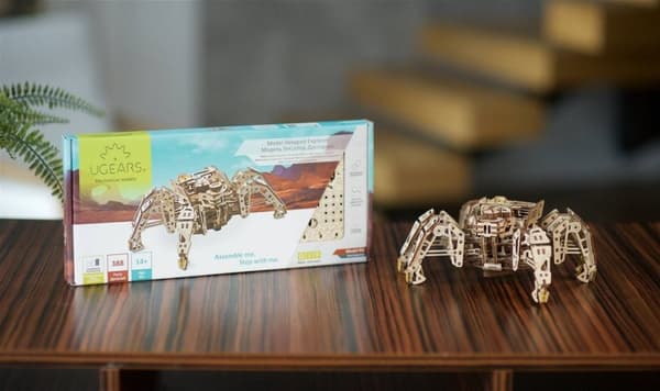 3D Träpussel Hexapod Utforskare uGEARS