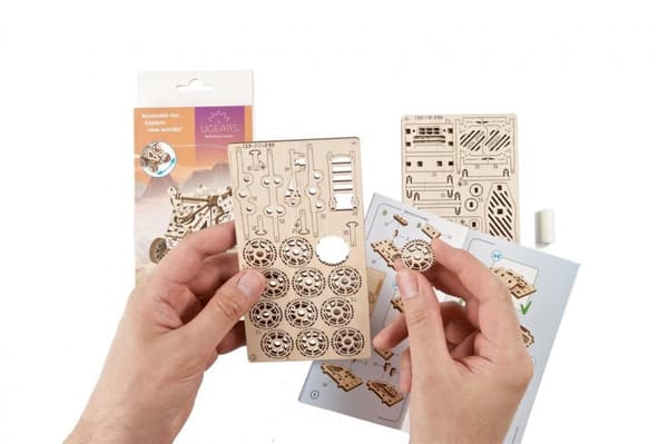 3D-träpussel Marsrover uGEARS