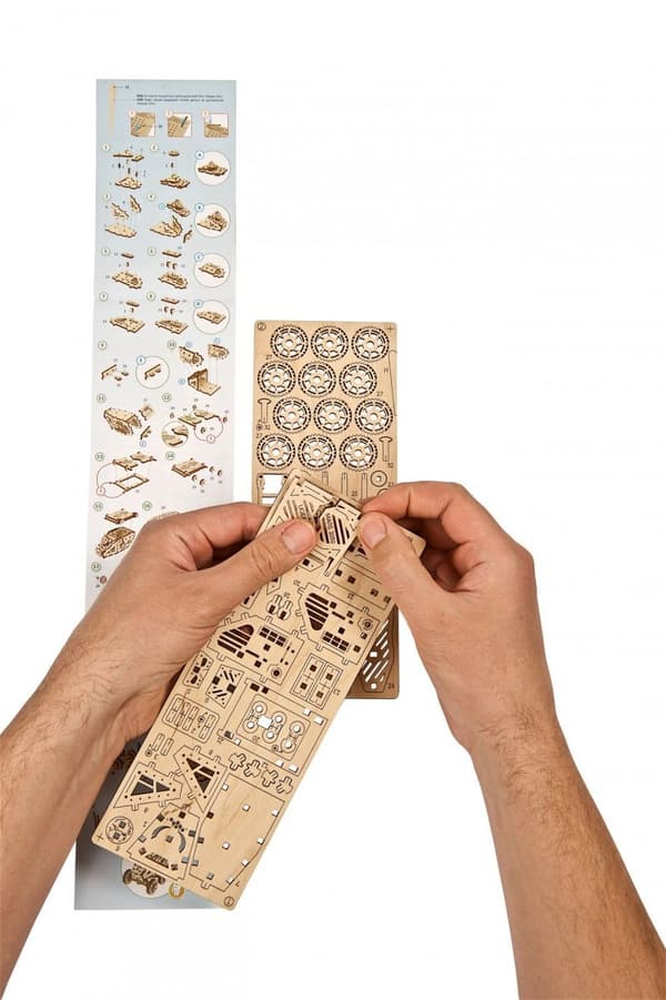 3D-träpussel Marsrover uGEARS