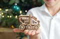 Miniatyrbild 8 av 10: 3D-träpussel Marsrover uGEARS