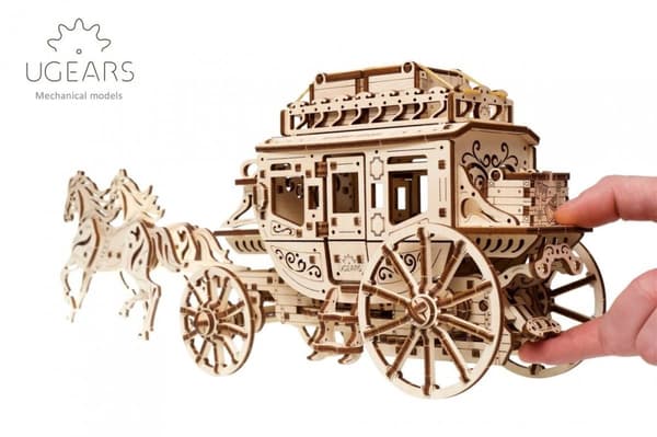 3D Träpussel Postvagn uGEARS