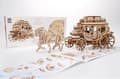 Miniatyrbild 8 av 10: 3D Träpussel Postvagn uGEARS