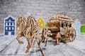 Miniatyrbild 10 av 10: 3D Träpussel Postvagn uGEARS