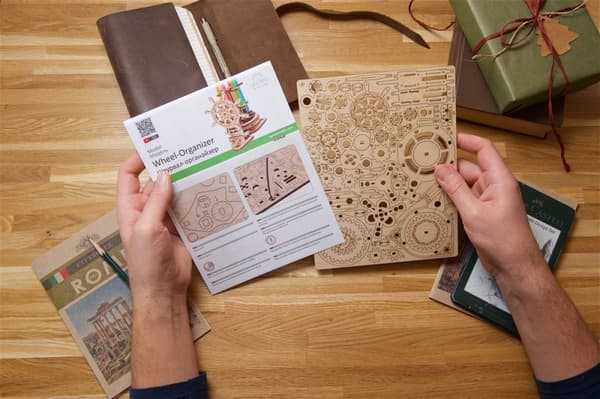 3D Træpuslespil Ror-Organizer uGEARS