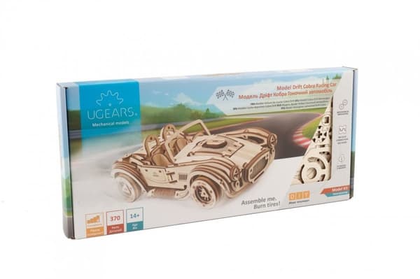 3D Träpussel Cobra Drift Racingbil uGEARS