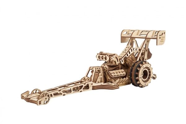 3D Træpuslespil Top Fuel Dragster uGEARS