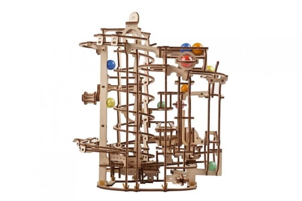 3D-puinen palapeli, marmorirunko, spiraalinostin uGEARS