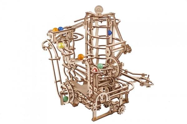3D-puinen palapeli, marmorirunko, spiraalinostin uGEARS