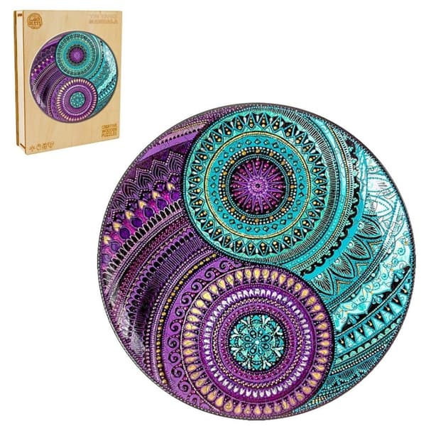 Puinen palapeli Mandala Yin Yang M