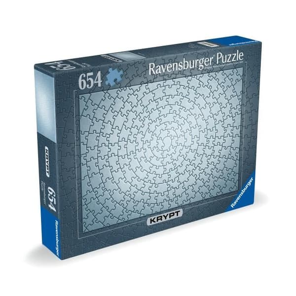 Krypt Silver 654-bitars pussel, Vuxna och barn från 14 år, Monokrom utmaning, 12000071, Ravensburger