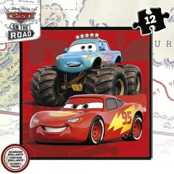 CARS Progressivt Pussel - Förpackning med 4 pussel - Educa - 12-16-20-25 bitar