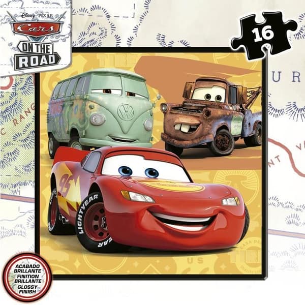 CARS Progressivt Pussel - Förpackning med 4 pussel - Educa - 12-16-20-25 bitar