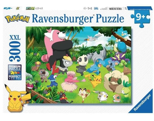 POKÉMON Palapeli 300 palaa XXL - Villi Pokémon - Ravensburger - Lasten palapeli 300 palaa - 9-vuotiaasta alkaen