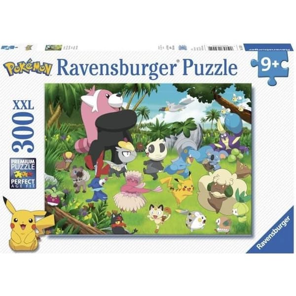 POKÉMON Palapeli 300 palaa XXL - Villi Pokémon - Ravensburger - Lasten palapeli 300 palaa - 9-vuotiaasta alkaen