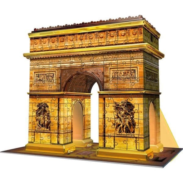 Valaistu Riemukaari 3D-palapeli - Ravensburger - 216 palaa - liimaton - värillisillä LEDeillä - Lapset 8 vuotta