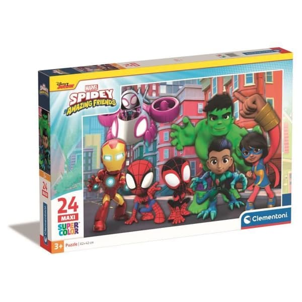 CLEMENTONI - 24 dele Maxi - Spidey og hans fantastiske venner