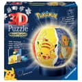 Miniatyrbild 1 av 3: Pokémon Illuminated Ball 3D-pussel - Ravensburger - 72 numrerade bitar - Ljusbas - Från 6 år