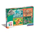 Miniatyrbillede 1 af 6: CLEMENTONI 4 i 1 Jurassic World Puslespil