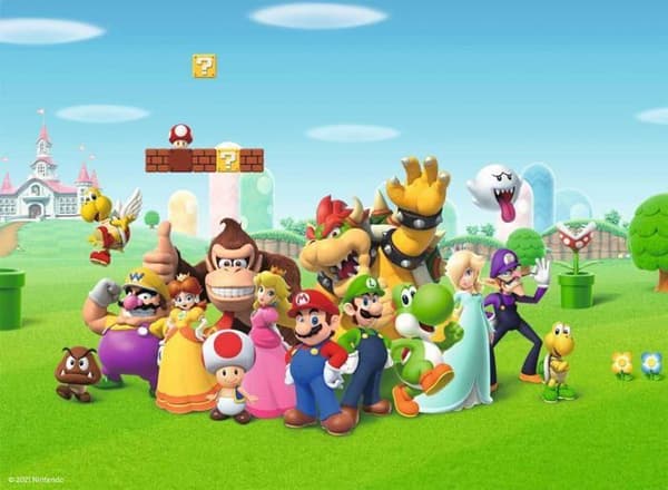 Pussel 200 bitar XXL Super Marios äventyr, 00012993, Från 8 år, Ravensburger