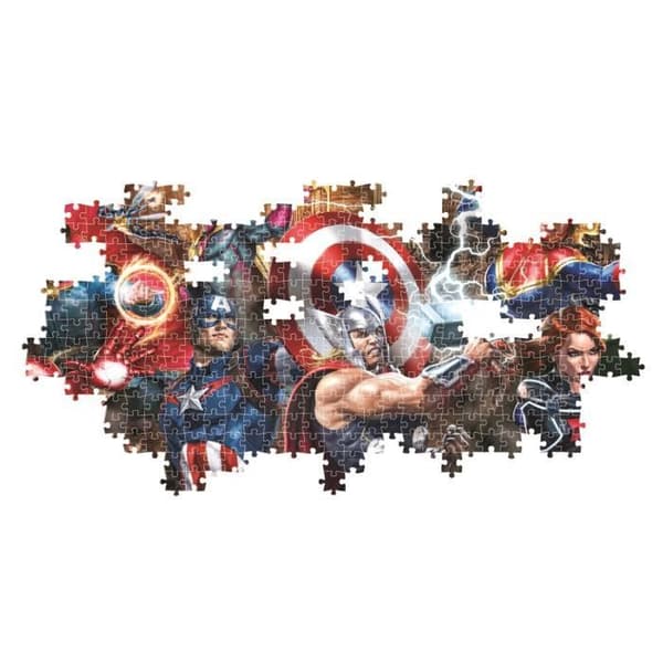 CLEMENTONI - Kompakt 1000 bitar Panorama - Marvel, The Avengers