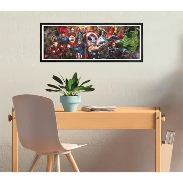 CLEMENTONI - Kompakt 1000 bitar Panorama - Marvel, The Avengers