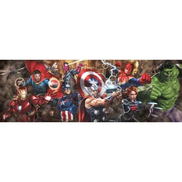 CLEMENTONI - Kompakt 1000 bitar Panorama - Marvel, The Avengers