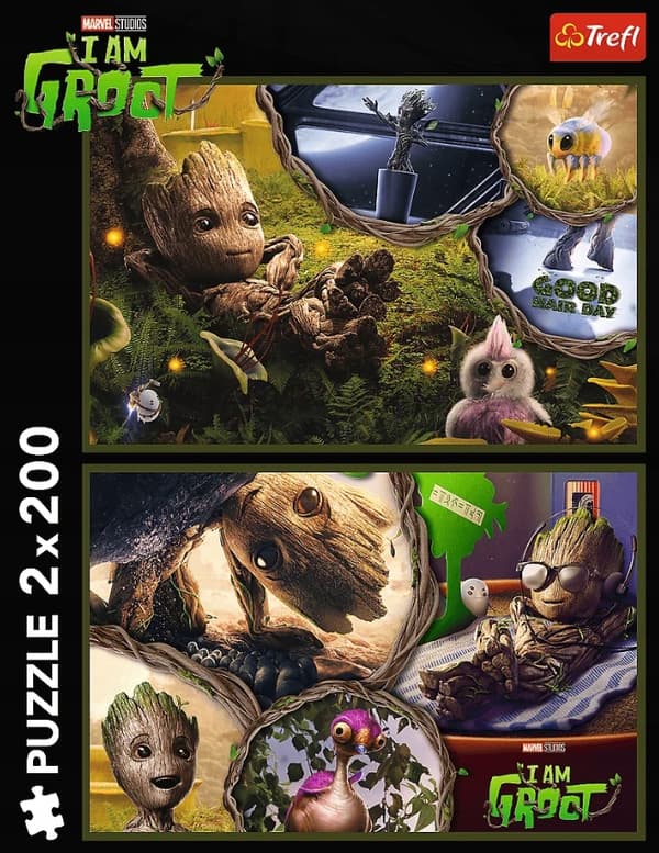 TREFL-PUSSEL FÖR BARN I AM GROOT MARVEL 2 x 200 bitar