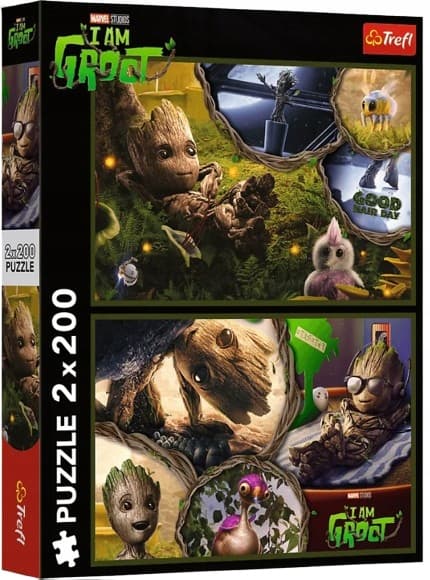 TREFL-PUSSEL FÖR BARN I AM GROOT MARVEL 2 x 200 bitar