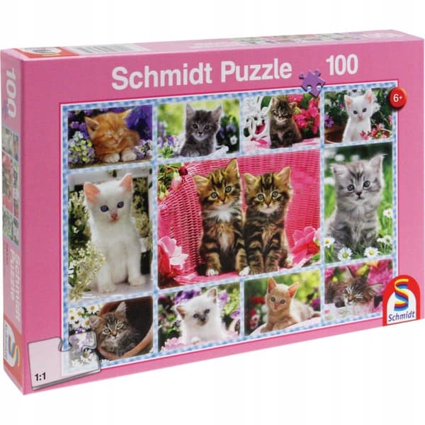 Puslespil Katte Killinger Schmidt 100 brikker.