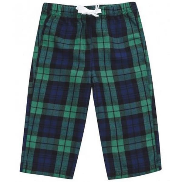 Larkwood Baby Tartan Lounge Pants Green/Navy 24-36 Months