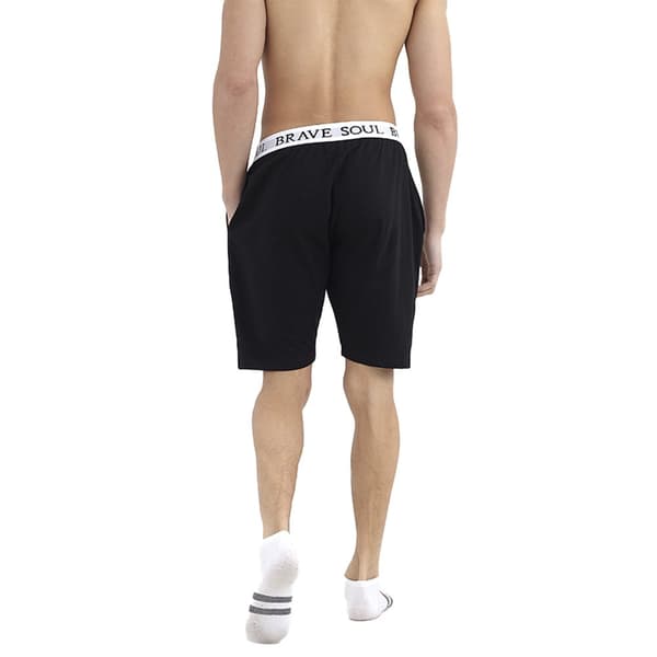 Brave Soul Jersey Lounge Shorts med logo i taljen til mænd