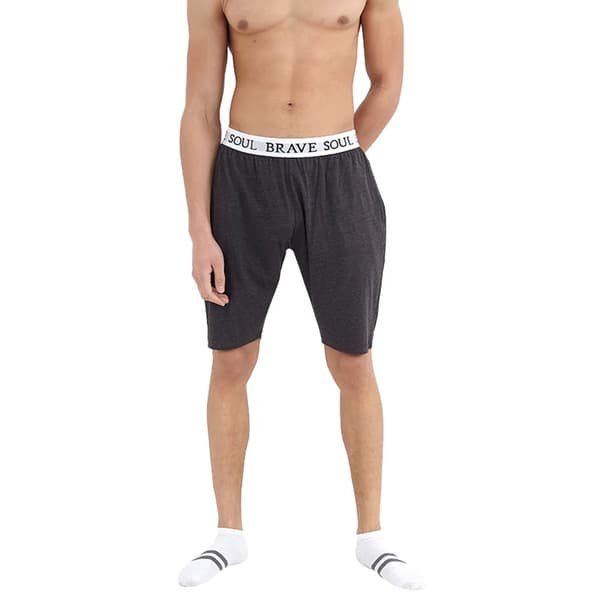 Brave Soul Jersey Lounge Shorts med logo i taljen til mænd