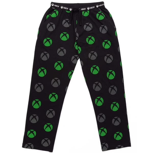 Xbox Loungebyxor för män Black/Neon Green/Grey S