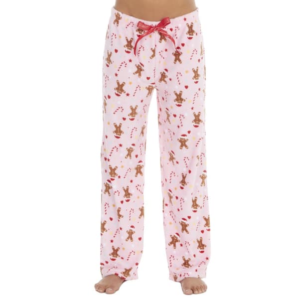 Slumber Party Kvinnor/Damer Christmas Gingerbread Pyjama Bottoms Pink XL