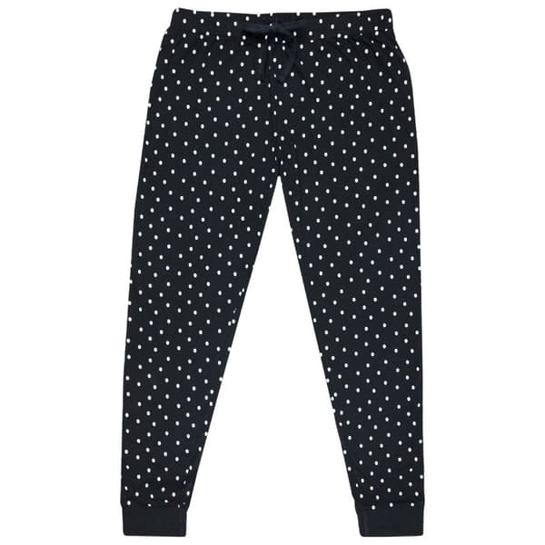 Unisex Adult Dotted Lounge Pants Black S