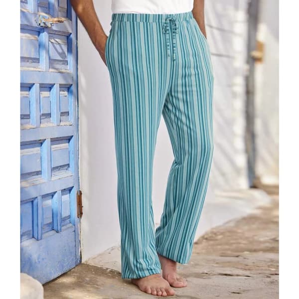 Atlas For Men Mens Jersey Striped Lounge Pants