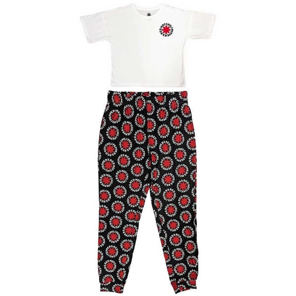 Red Hot Chili Peppers Ladies Pyjamas: Classic Asterisk (Large)
