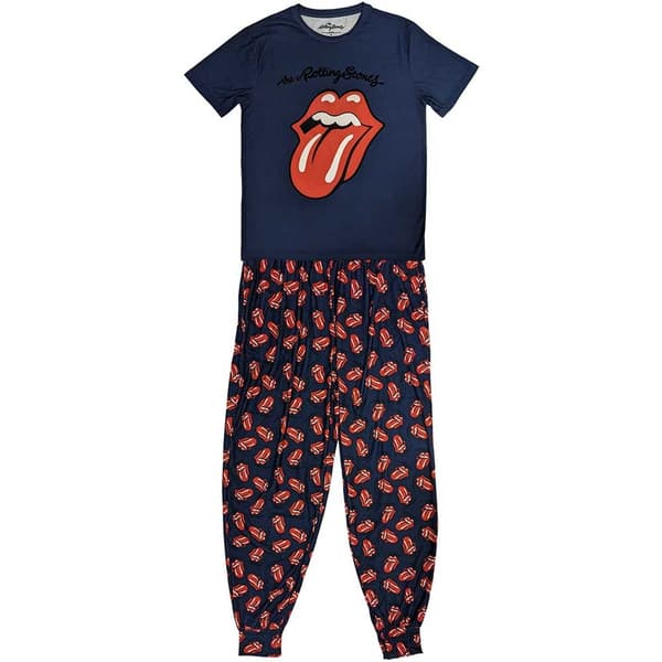 The Rolling Stones Unisex Pyjamas: Classic Tongue (Small)