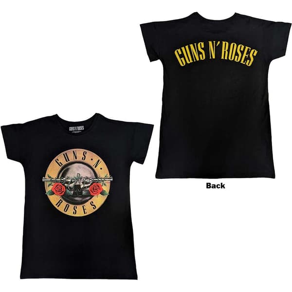 Guns N' Roses Ladies Nightdress: Classic Logo (Back Print) (Large)