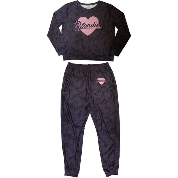 Blondie Ladies Pyjamas: Heart Of Glass (X-Large)