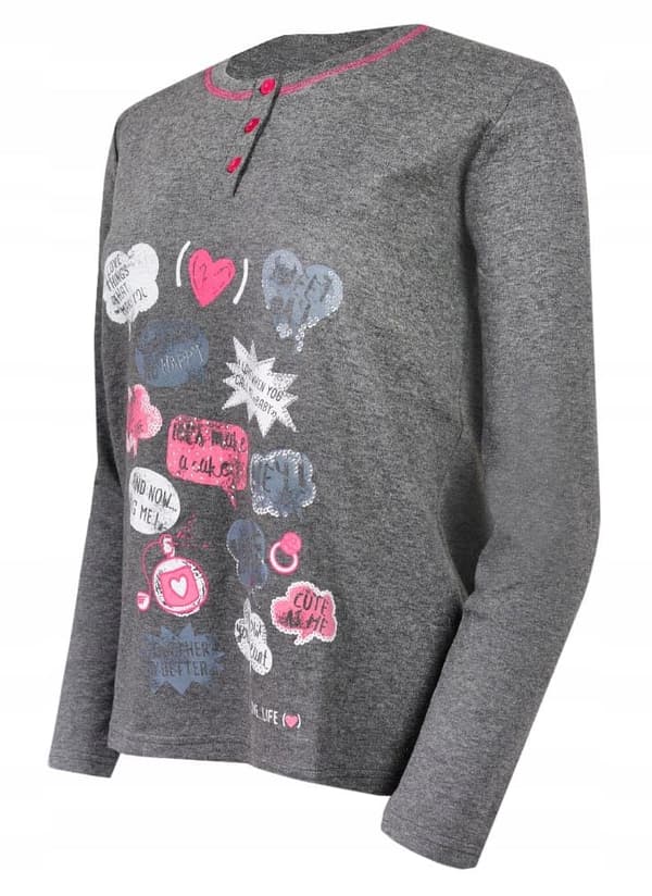 Infiore pyjamas til kvinder - sweatshirt og buksesæt til vinteren